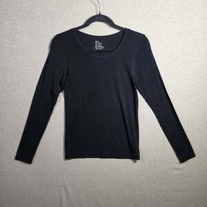 Boody Boodywear Black Shirt  Bamboo Long Sleeve Tee Womens Size Small